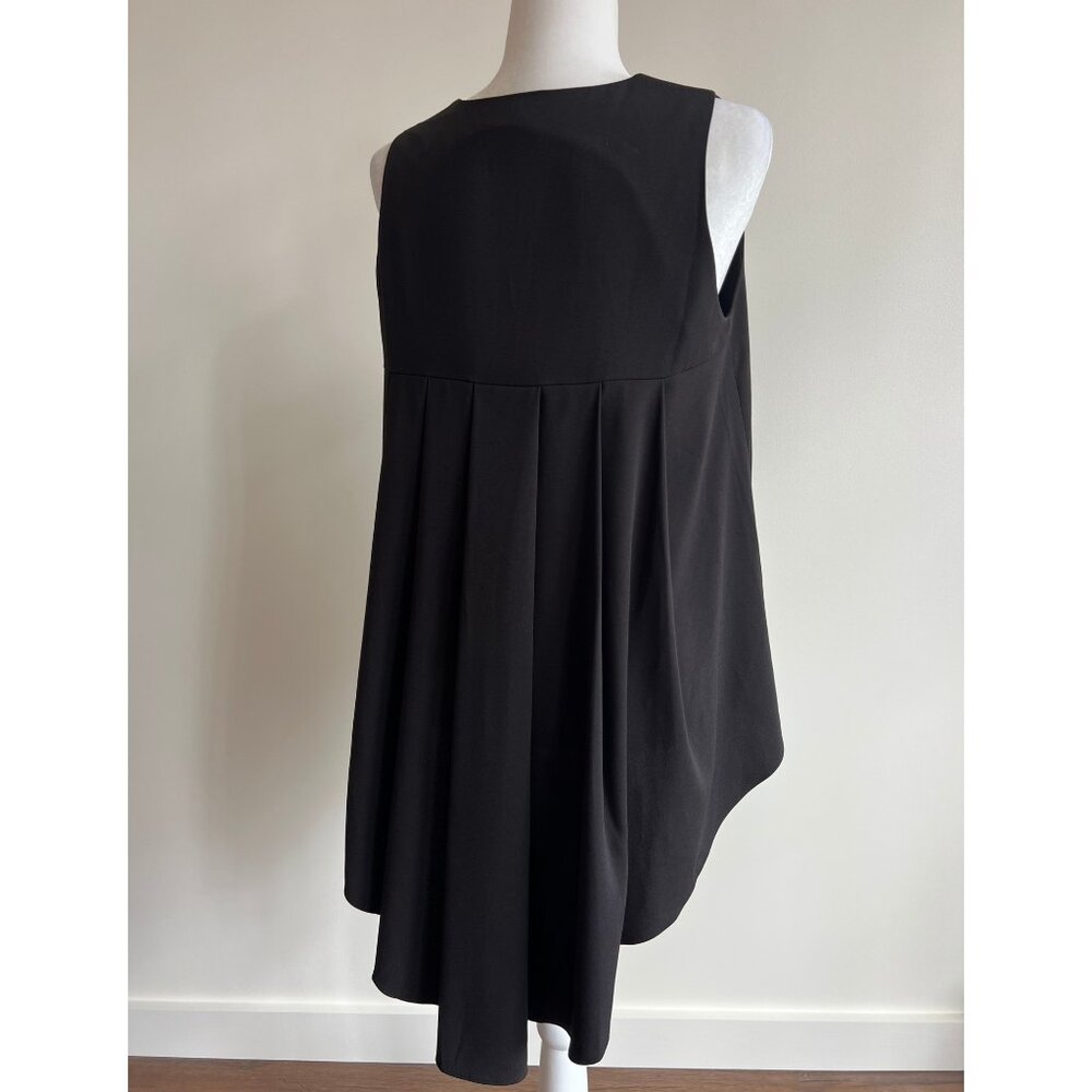 Crosby by Mollie Burch Black Tie Neck Sleeveless Blouse Size S - Picture 3 of 6